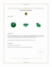 0.91 Ct. Emerald from Zambia Appraisal