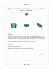2.81 Ct. Emerald from Zambia Appraisal
