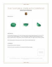 2.75 Ct. Emerald from Zambia Appraisal