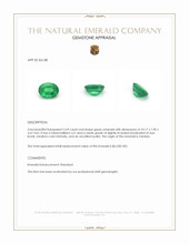 2.69 Ct. Emerald from Zambia Appraisal