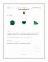 1.07 Ct. Emerald from Zambia Appraisal