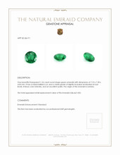 1.26 Ct. Emerald from Zambia Appraisal