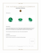 1.24 Ct. Emerald from Zambia Appraisal