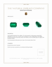 7.39 Ct. Emerald from Zambia Appraisal
