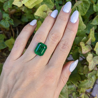 7.45 Ct. Emerald from Zambia Life Style