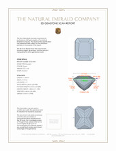 4.60 Ct. Emerald from Zambia 3 D Scan Report