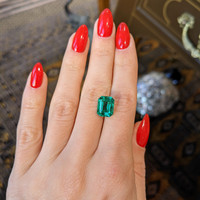 4.22 Ct. Emerald from Zambia Life Style