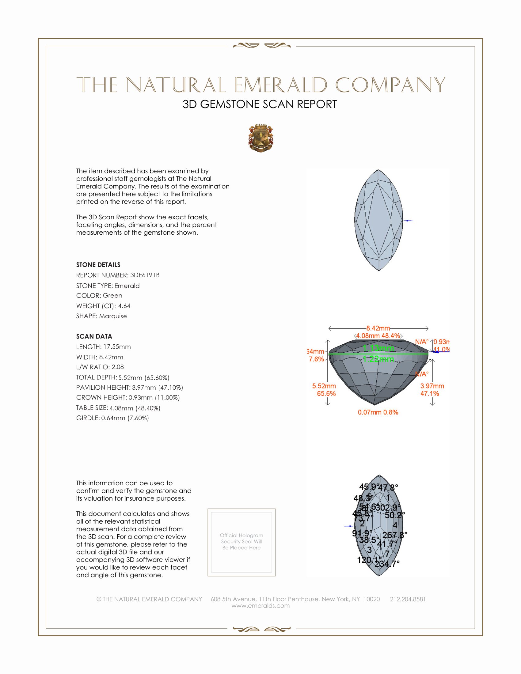 4.64 Ct. Emerald from Zambia