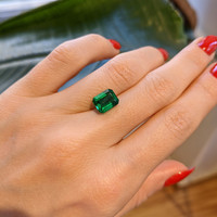 2.58 Ct. Emerald from Zambia Life Style