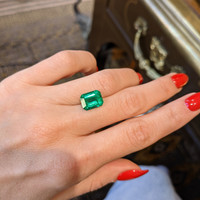 3.64 Ct. Emerald from Zambia Life Style