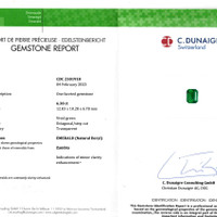 6.30 Ct. Emerald from Zambia Scan Report