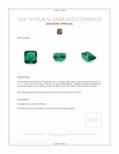 6.22 Ct. Emerald from Zambia Appraisal