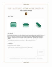 3.27 Ct. Emerald from Zambia Appraisal