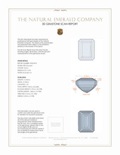10.96 Ct. Emerald from Zambia 3 D Scan Report