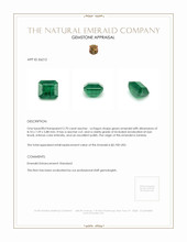 2.70 Ct. Emerald from Zambia Appraisal
