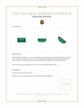 1.10 Ct. Emerald from Zambia Appraisal