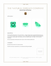 1.50 Ct. Emerald from Colombia Appraisal