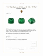 18.24 Ct. Cabochon Emerald from Zambia Appraisal