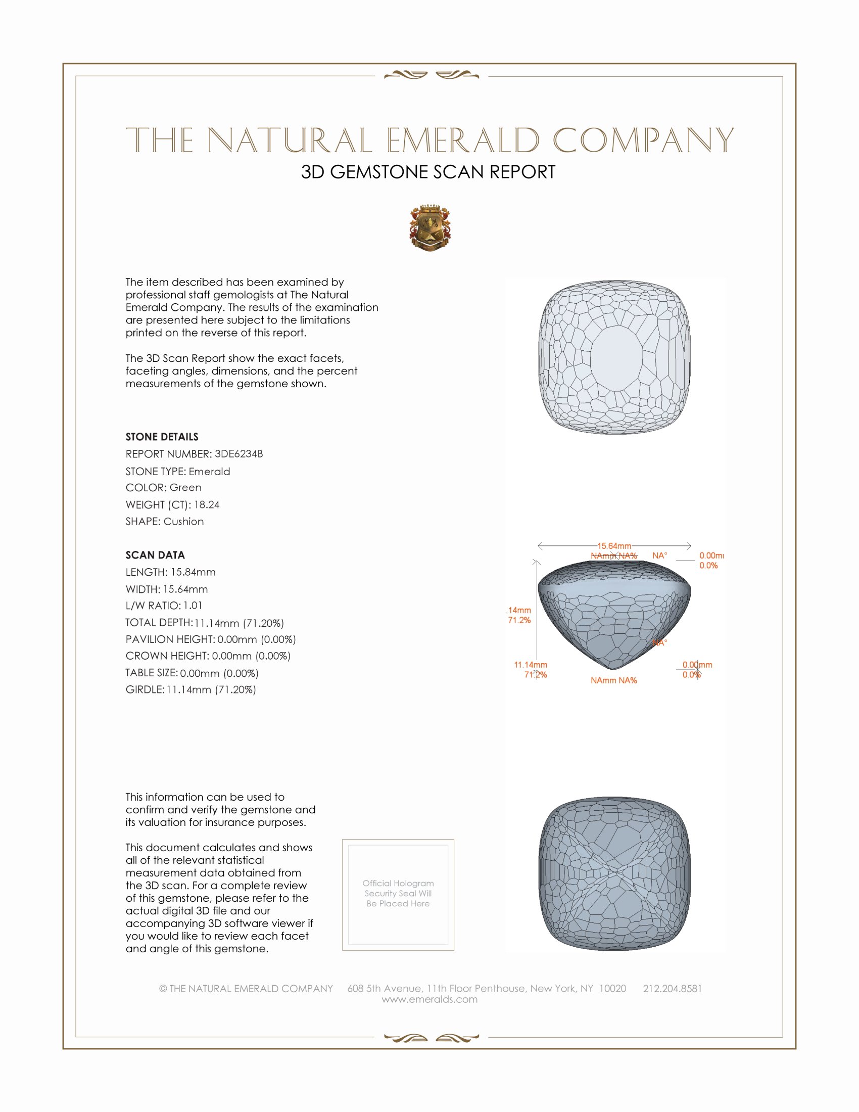 18.24 Ct. Cabochon Emerald from Zambia