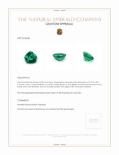 2.08 Ct. Emerald from Zambia Appraisal