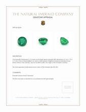 2.16 Ct. Emerald from Zambia Appraisal