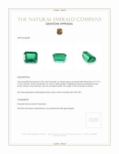 3.90 Ct. Emerald from Zambia Appraisal