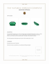10.14 Ct. Emerald from Zambia Appraisal
