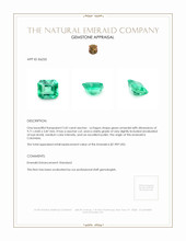 3.42 Ct. Emerald from Colombia Appraisal