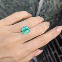 3.42 Ct. Emerald from Colombia Life Style