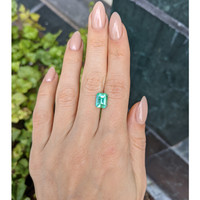 1.96 Ct. Emerald from Colombia Life Style