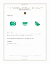 2.96 Ct. Emerald from Zambia Appraisal