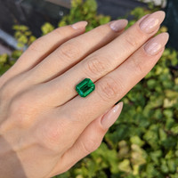3.86 Ct. Emerald from Zambia Life Style