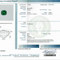 5.75 Ct. Emerald from Zambia Scan Report