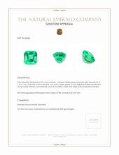 2.07 Ct. Emerald from Zambia Appraisal