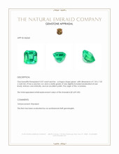 2.07 Ct. Emerald from Zambia Appraisal