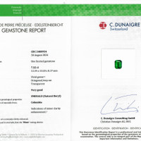 7.52 Ct. Emerald from Colombia Scan Report