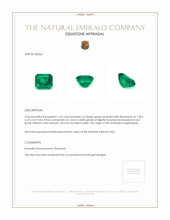 1.64 Ct. Emerald from Afghanistan Appraisal