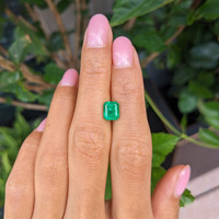 1.64 Ct. Emerald from Afghanistan Life Style