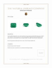 2.53 Ct. Emerald from Afghanistan Appraisal
