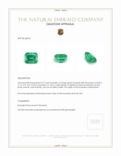 2.57 Ct. Emerald from Afghanistan Appraisal