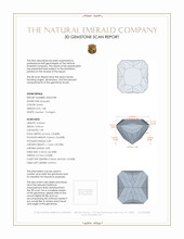 1.08 Ct. Emerald from Afghanistan 3 D Scan Report