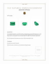 1.25 Ct. Emerald from Afghanistan Appraisal