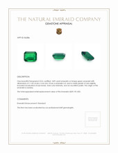 3.89 Ct. Emerald from Zambia Appraisal