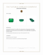 3.89 Ct. Emerald from Zambia Appraisal