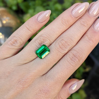 3.89 Ct. Emerald from Zambia Life Style