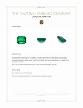 4.56 Ct. Emerald from Zambia Appraisal
