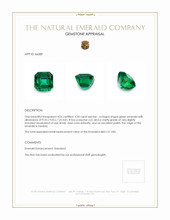 4.28 Ct. Emerald from Zambia Appraisal