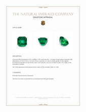 4.28 Ct. Emerald from Zambia Appraisal