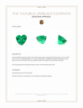 0.39 Ct. Emerald from Zambia Appraisal