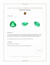 0.24 Ct. Emerald from Zambia Appraisal